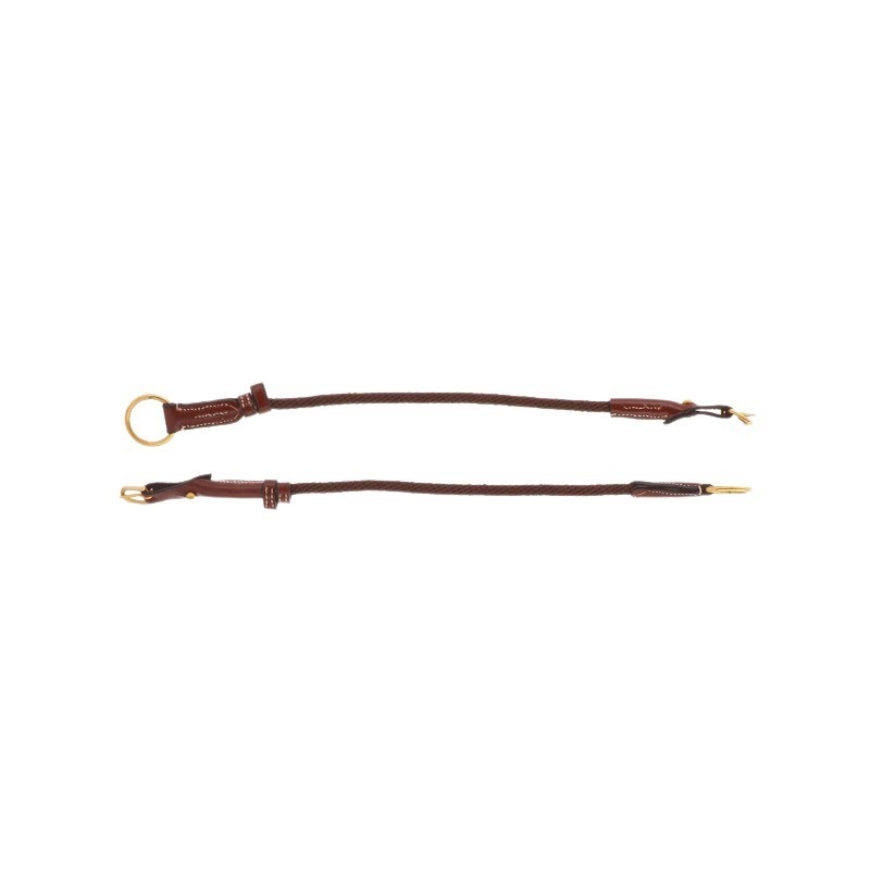 [307900318] MONTANT RELEVEUR CUIR/CORDE (Havane)