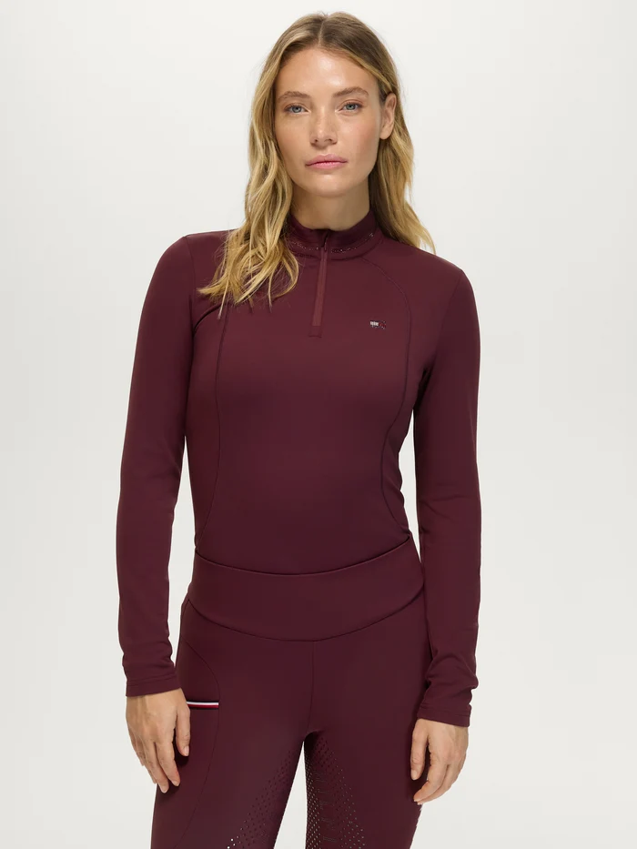 Haut CADY ZIP Prune